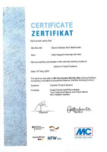 Unity repair and remedy Certification